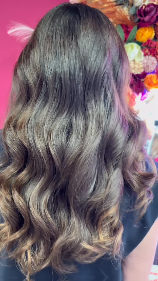 Soft brunette with halo highlights